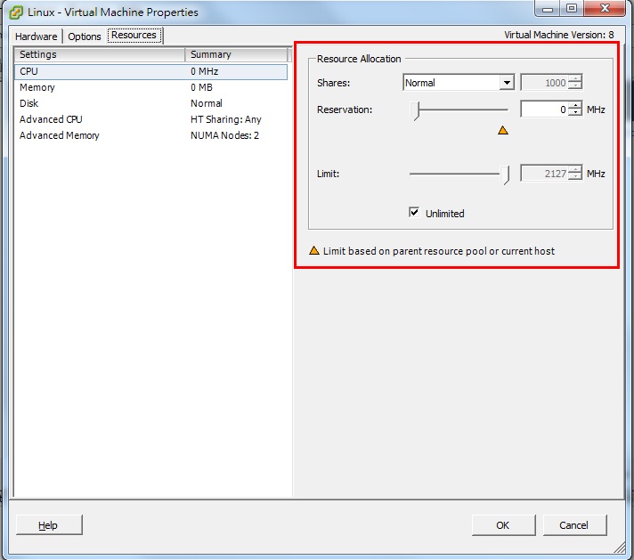 (VMesxi 功能篇Day16) VMware vSphere 5.1 CPU 資源分配 iT 邦幫忙一起幫忙解決難題，拯救 IT 人的一天